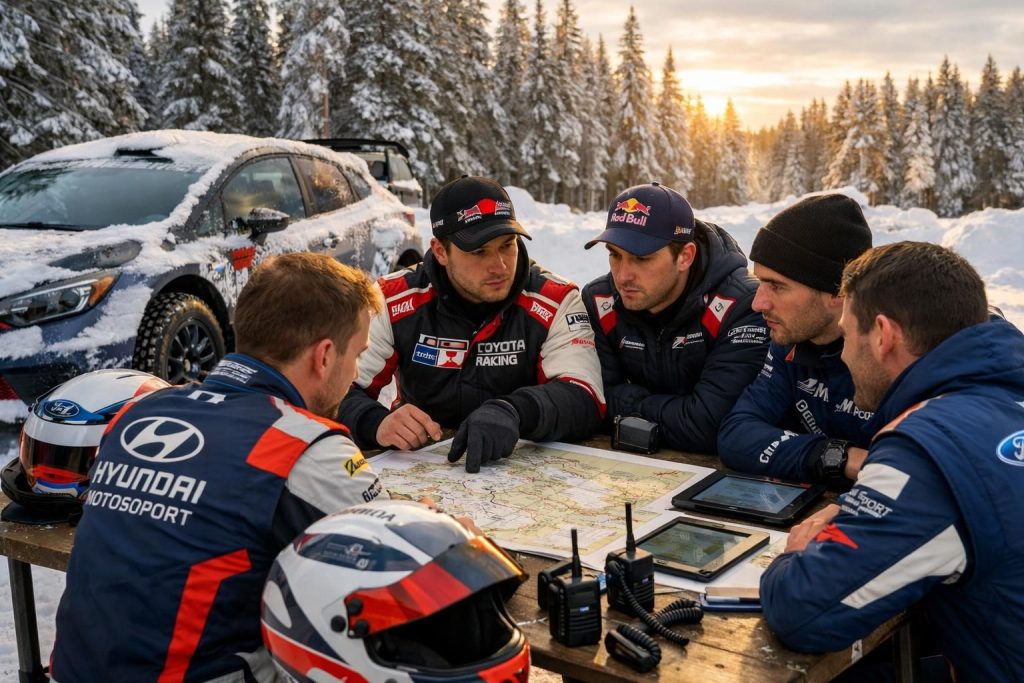 à l'approche du rallye de suède, découvrez comment les meilleurs pilotes du wrc affinent leurs stratégies pour conquérir les routes enneigées et décrocher la victoire.
