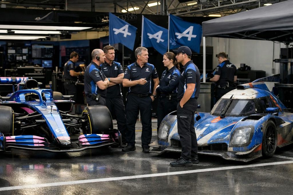 alpine affirme son engagement en formule 1 tout en annonçant son retrait de la course d'endurance à la fin de l'année, concentrant ses efforts sur la f1 pour renforcer ses performances.