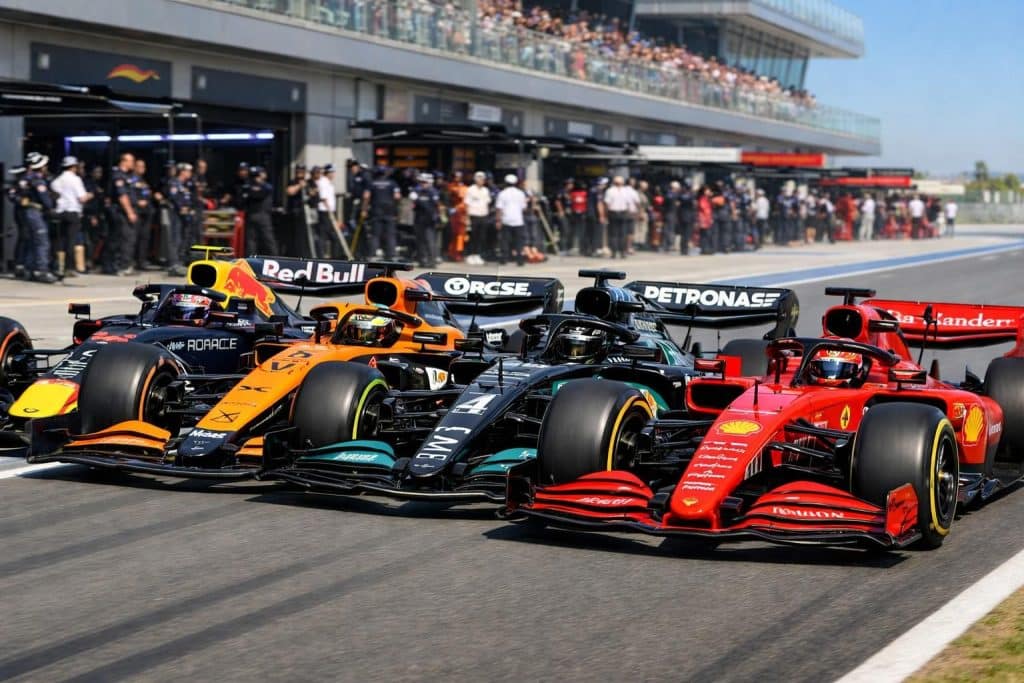 découvrez comment red bull, mclaren, mercedes et ferrari ont dominé les essais de pré-saison de la formule 1 2026, annonçant une saison intense et pleine de rivalités.