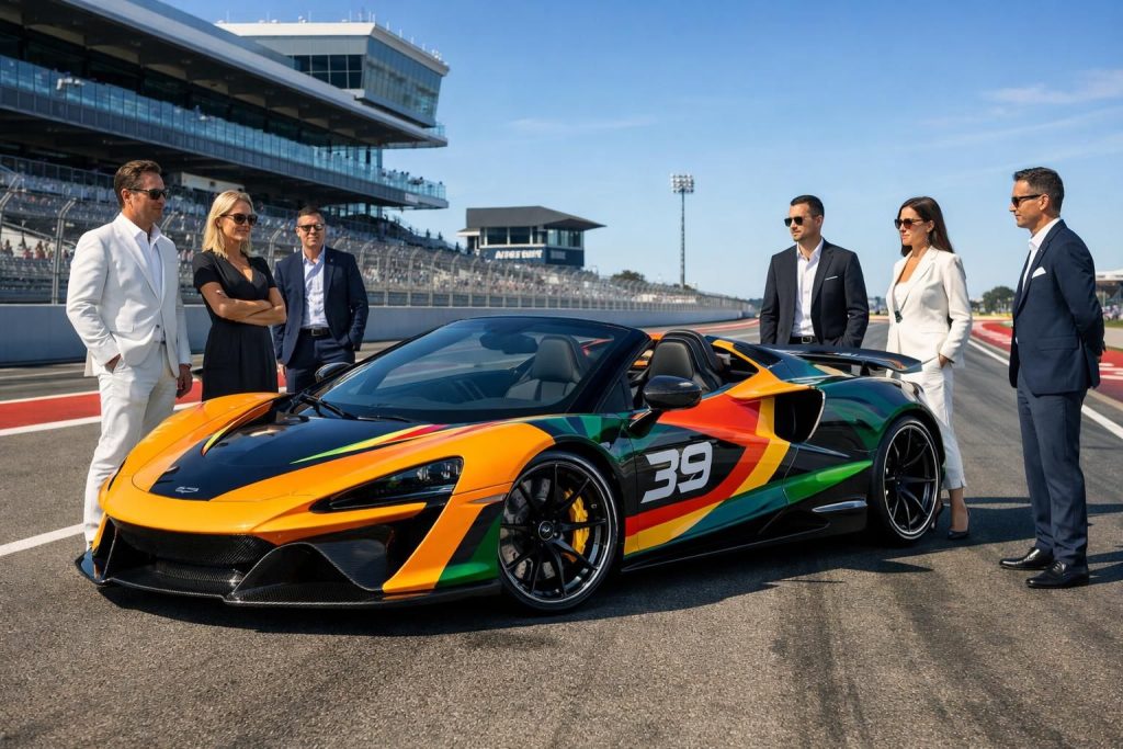 découvrez l'artura spider mcl39 championship edition, une édition exclusive qui honore l'excellence et la passion de la formule 1 avec un design unique et des performances exceptionnelles.