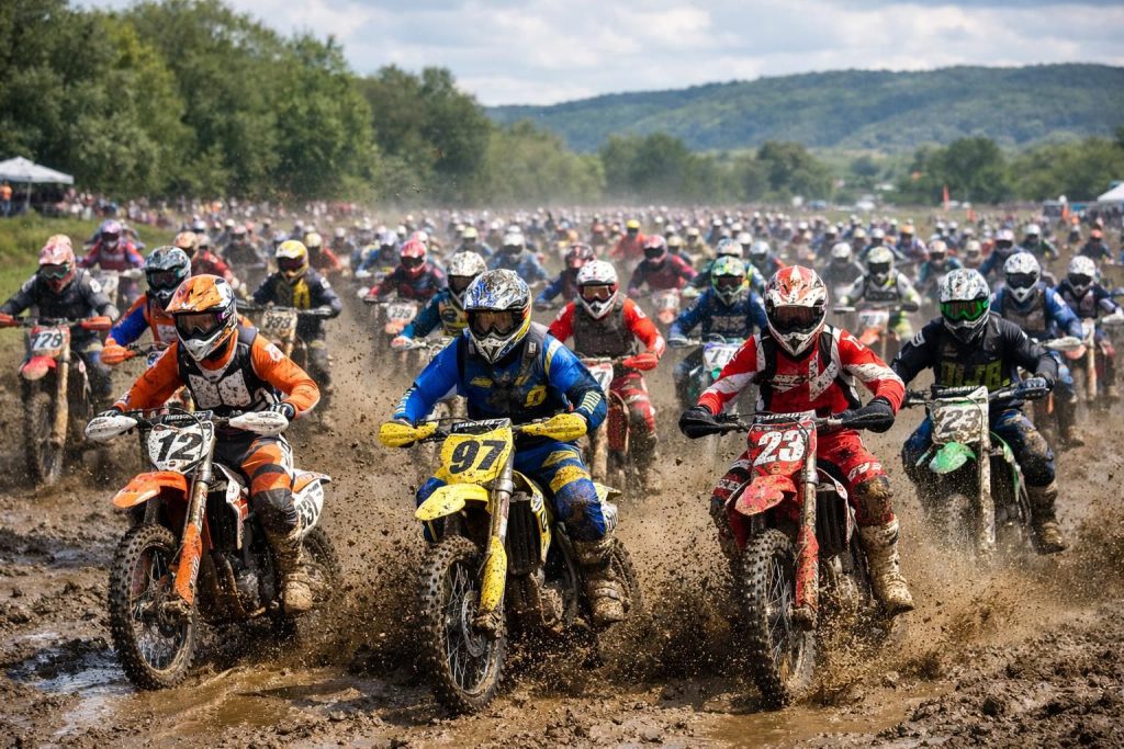 découvrez la renaissance de l'endurance en motocross à la voizine, où 160 pilotes courageux affrontent la boue à port-jérôme-sur-seine pour des courses intenses et passionnantes.