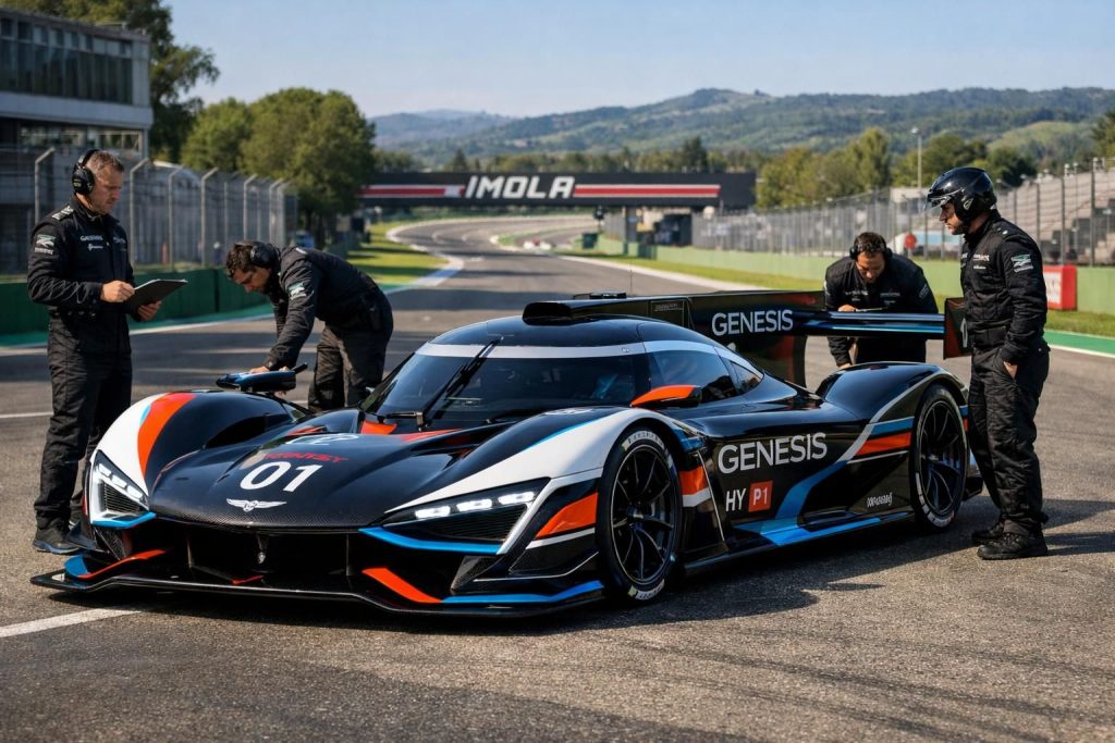 découvrez la nouvelle livrée de la genesis gmr-001 pour l'endurance wec, avec une ambition mesurée en vue de la course d'imola.