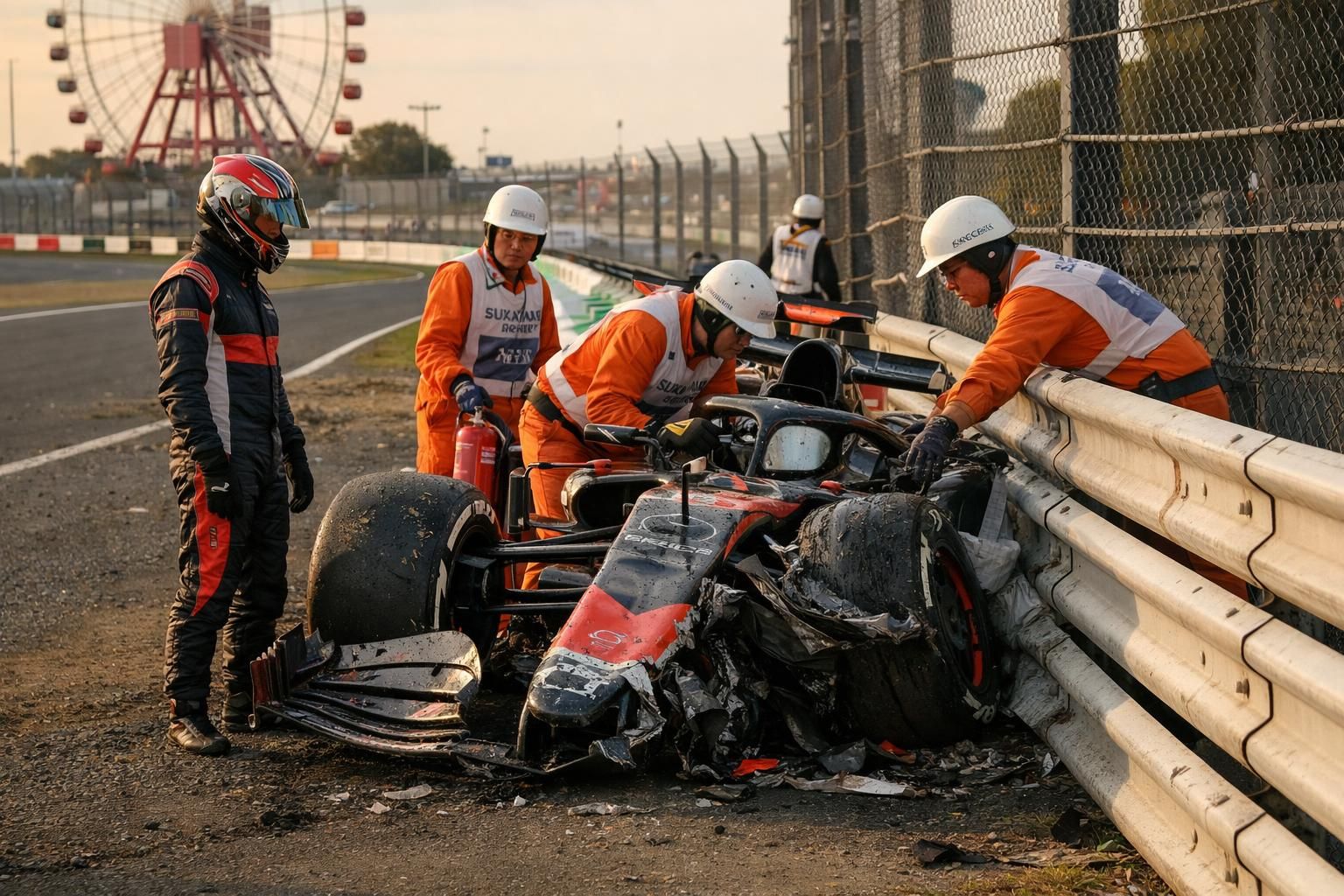 retour sur le premier crash de la saison lors du grand prix du japon en formule 1, qui a déclenché un débat passionné parmi les pilotes et les experts.