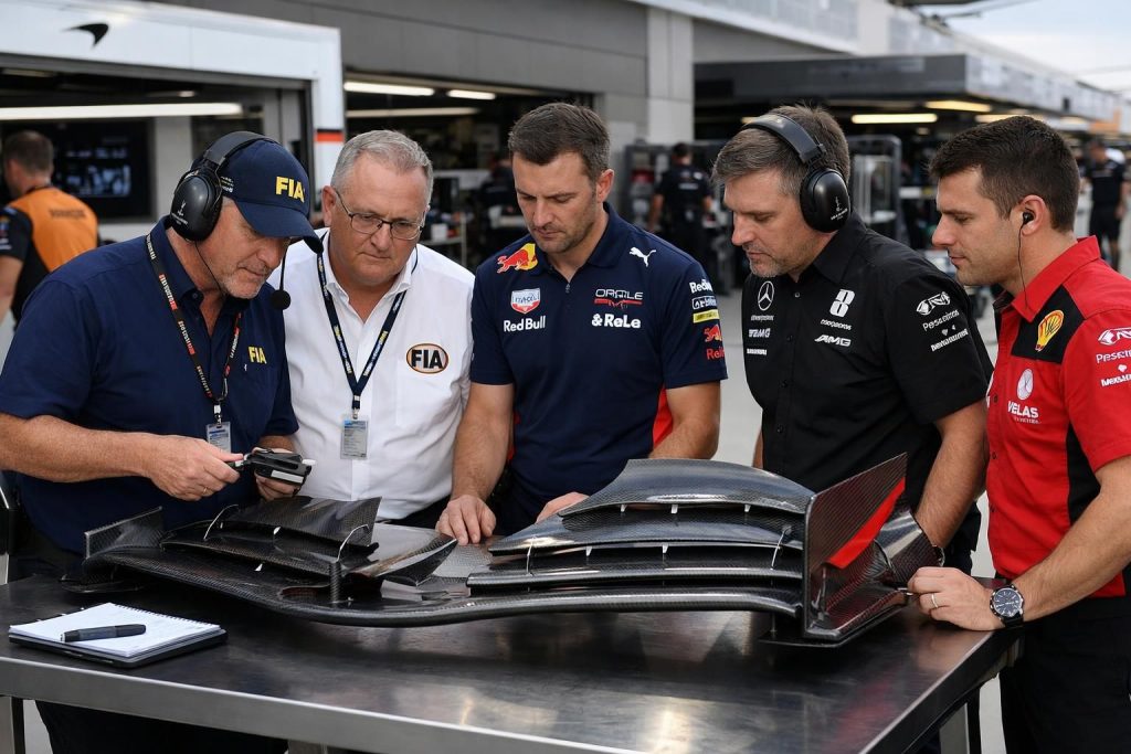 la fia ouvre une enquête approfondie sur l'aileron avant mobile en formule 1 suite aux suspicions soulevées par plusieurs écuries, afin d'assurer l'équité et la conformité des régulations.
