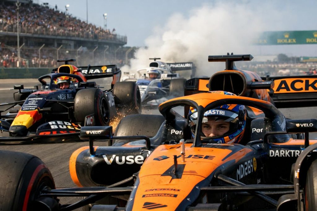 découvrez les dernières avancées en formule 1 avec piastri qui monte en puissance, verstappen échappant de peu à un incident, et gasly confronté à des difficultés sur la piste.