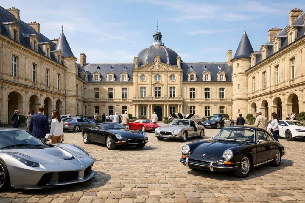 découvrez le salon automobile d’exception qui s’installe dans la cour d’honneur du château louis-philippe à eu, alliant élégance historique et innovations automobiles.