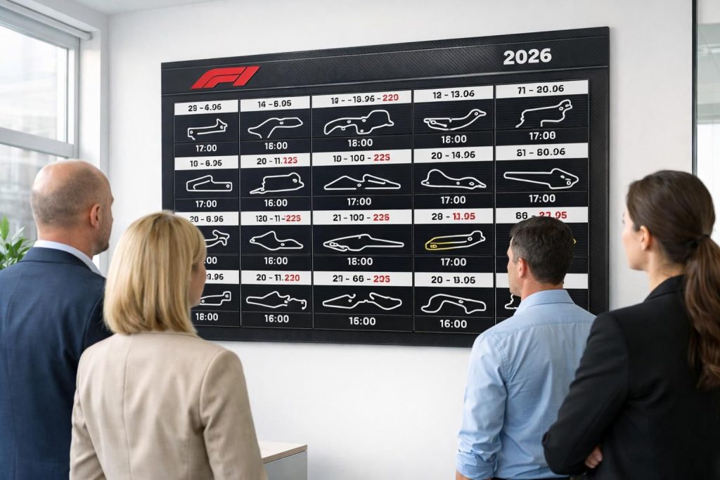 découvrez le calendrier complet de la formule 1 2026 avec toutes les dates et horaires de départ des grands prix pour ne rien manquer de la nouvelle saison.