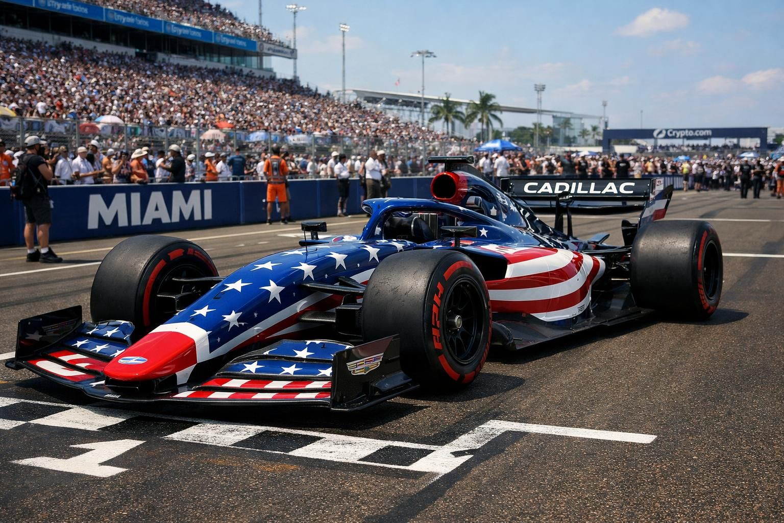 découvrez la nouvelle livrée exceptionnelle de cadillac aux couleurs des états-unis pour le grand prix de miami de formule 1, alliant performance et design emblématique.
