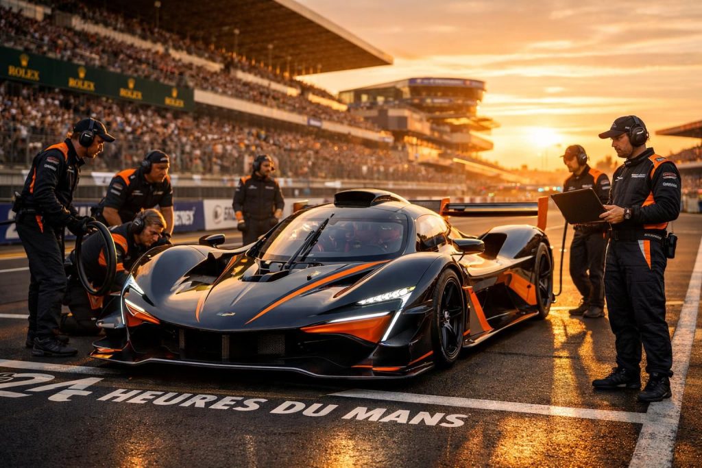 découvrez la nouvelle hypercar de mclaren dévoilée pour les 24 heures du mans, marquant un retour triomphal de la marque en compétition d'endurance.