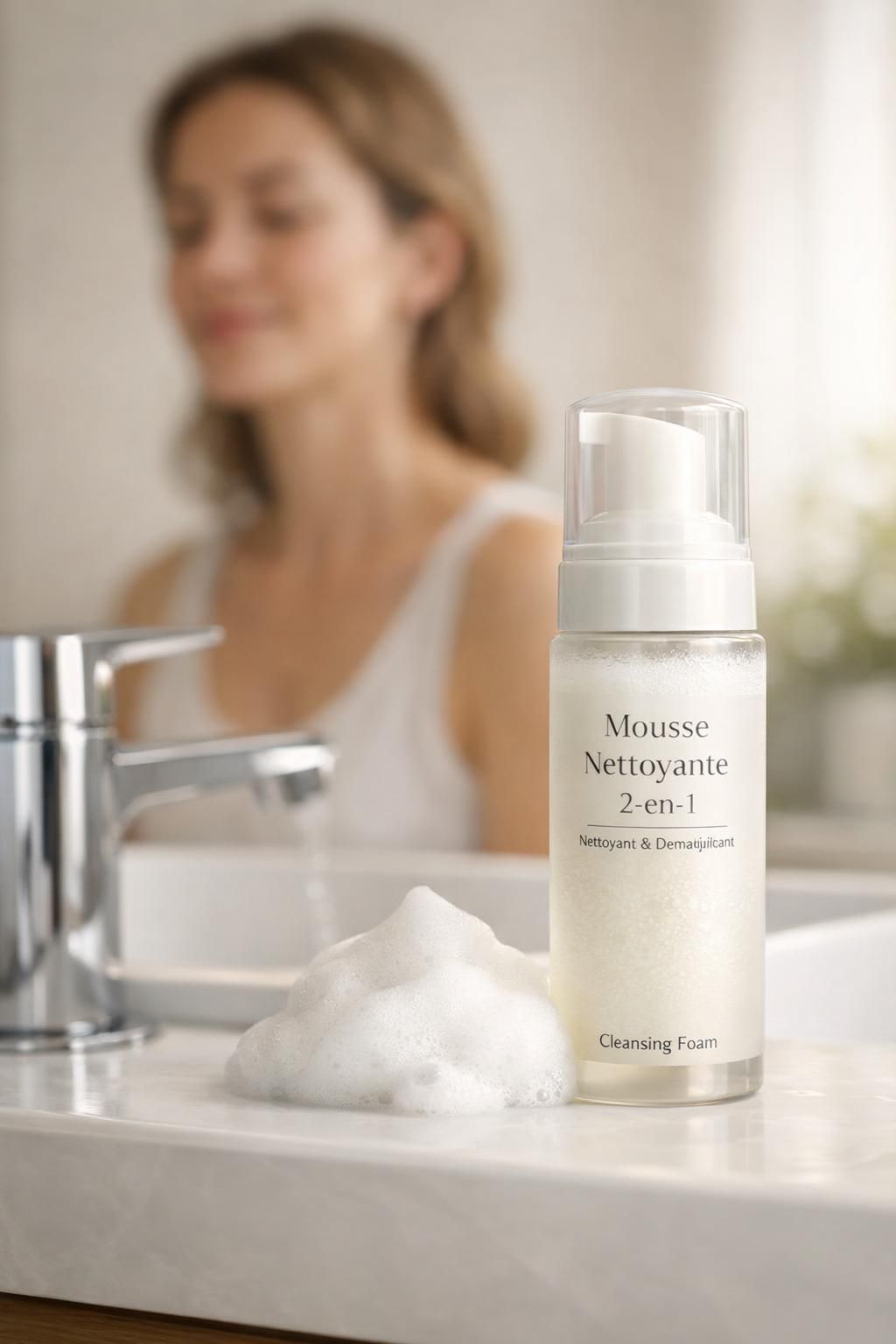 découvrez la mousse nettoyante 2-en-1, une innovation beauté qui révolutionne votre routine visage en alliant efficacité et douceur pour une peau parfaitement propre et éclatante.