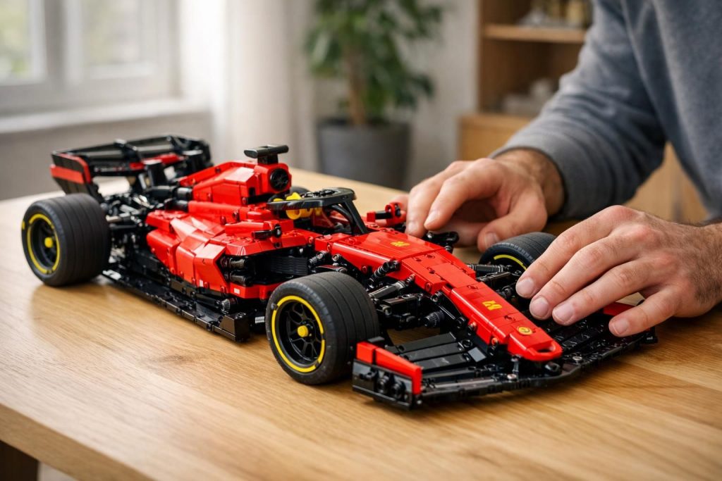 découvrez la réplique ultra détaillée de la ferrari sf-24 en lego technic et profitez d'une réduction exceptionnelle de 30%. offrez-vous un modèle réaliste qui prend vie entre vos mains, idéal pour les passionnés de voitures et de construction.