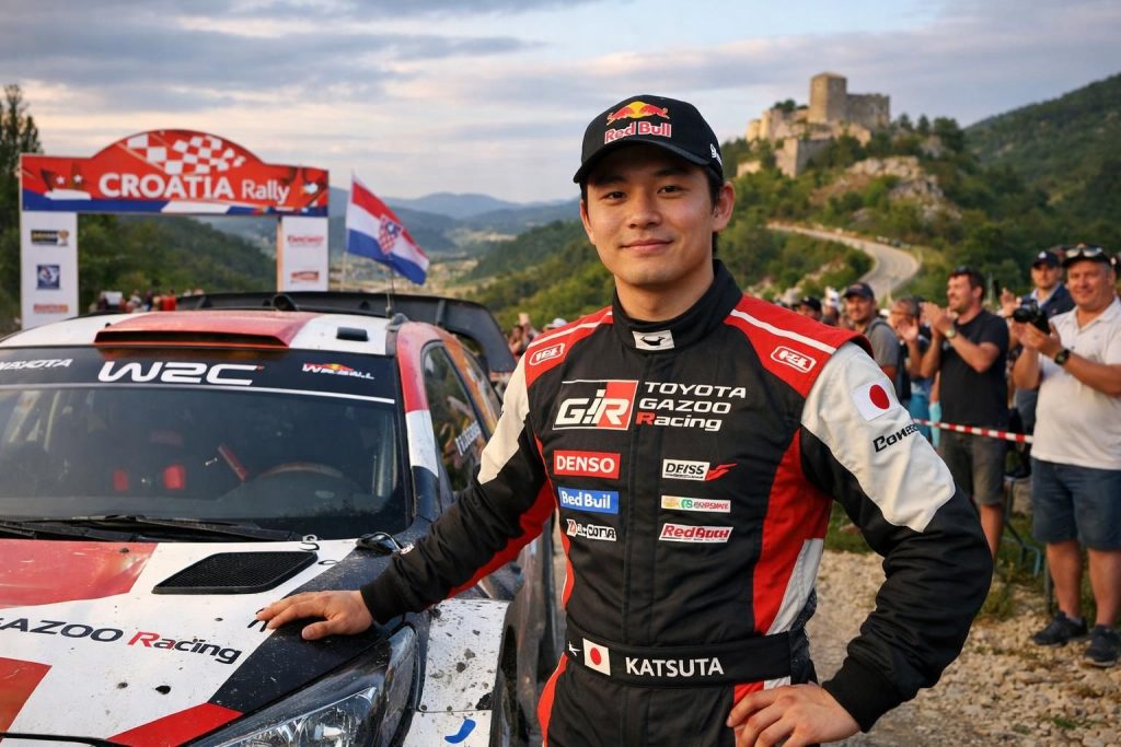 découvrez la performance exceptionnelle de takamoto katsuta, pilote japonais de wrc, avec sa deuxième victoire consécutive impressionnante lors du rallye de croatie.