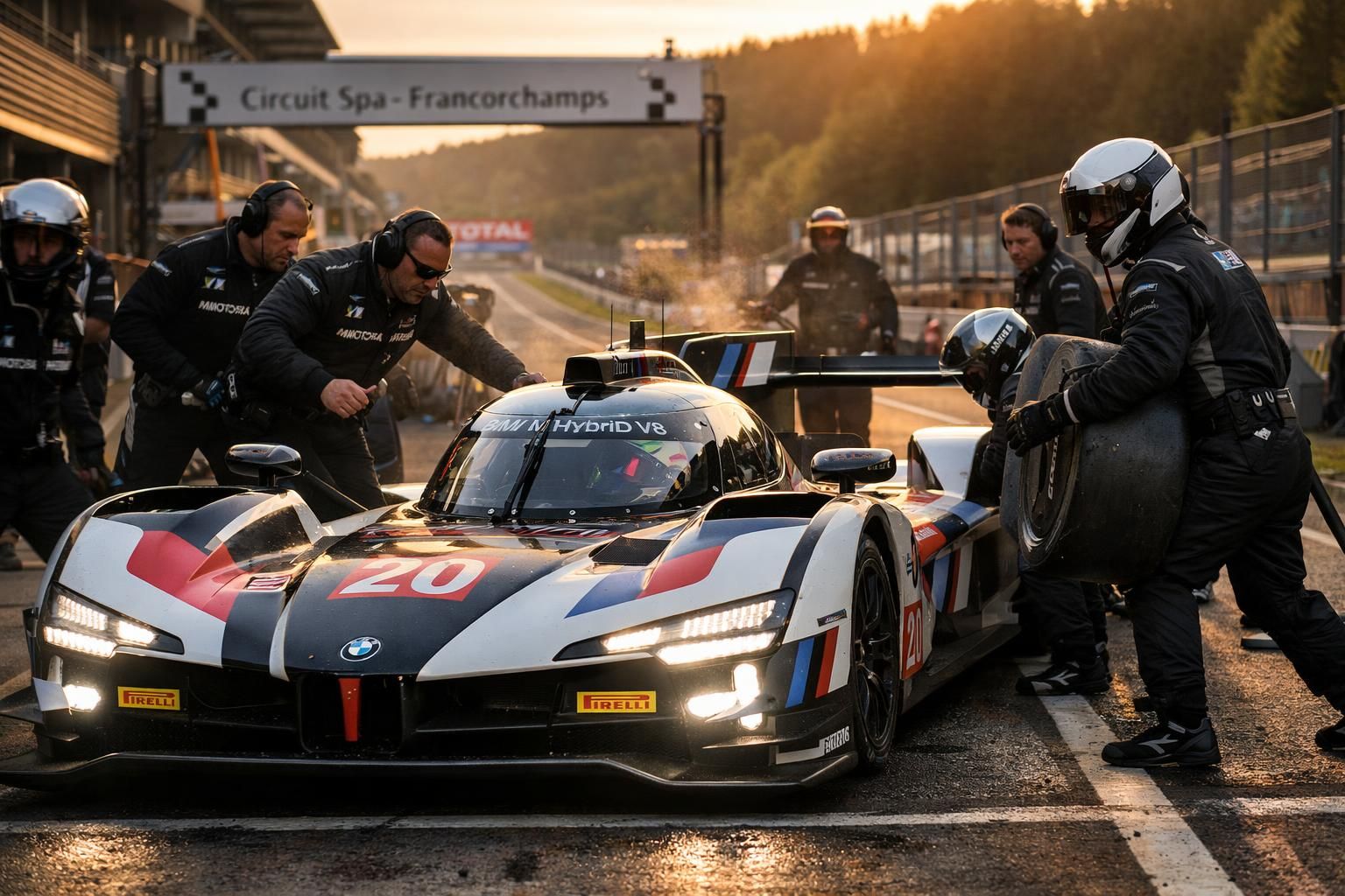 bmw brille lors de la course d'endurance wec à spa, démontrant une performance impressionnante et se positionnant comme un candidat sérieux pour la victoire aux 24 heures du mans.