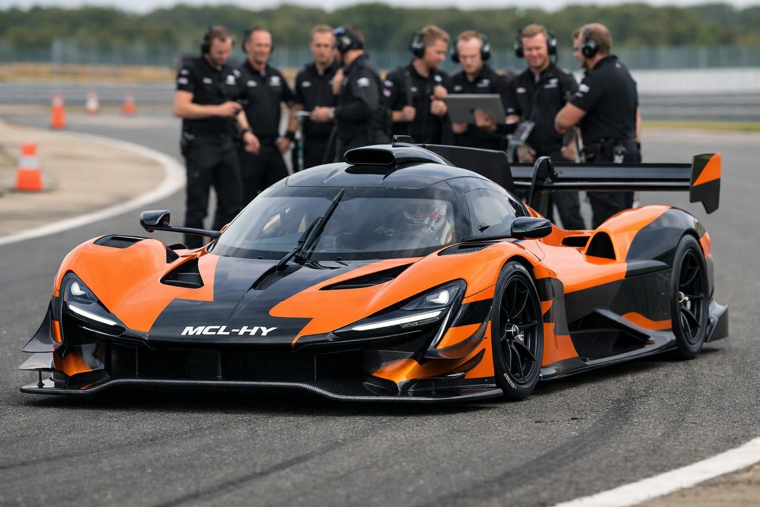 mclaren présente sa nouvelle hypercar en piste pour la première fois, en préparation des 24 heures du mans 2027, marquant une étape clé dans l'endurance wec.