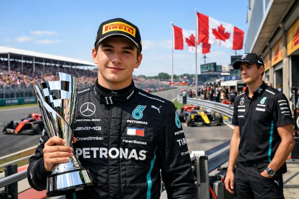 revivez le grand prix du canada de formule 1 où kimi antonelli s'impose brillamment tandis que george russell subit un abandon décevant.
