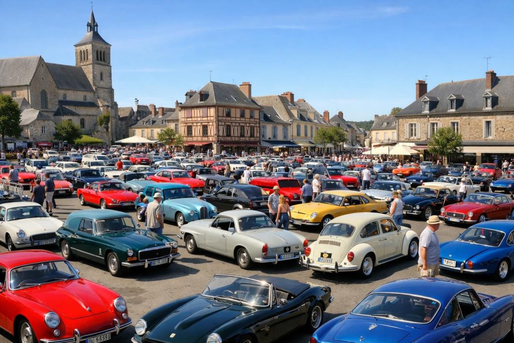 découvrez l'événement incontournable à fresnay-sur-sarthe avec plus de 150 voitures de collection réunies pour célébrer la passion automobile dans une ambiance conviviale.
