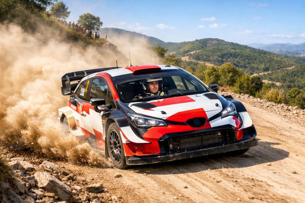 suivez sébastien ogier qui renforce sa position de leader au volant de sa toyota lors du rallye wrc au portugal. revivez les moments clés de cette étape intense et pleine de suspense.