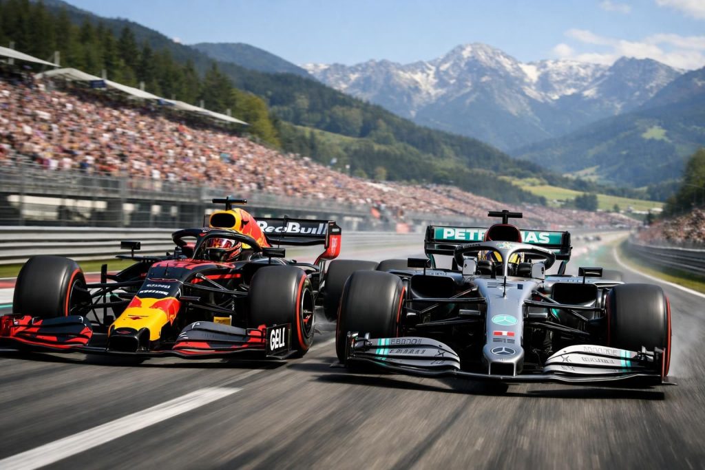 revivez le passionnant duel tactique entre verstappen et hamilton en formule 1, lors du grand prix d'autriche, à travers une vidéo exclusive pleine d'intensité et de stratégie.