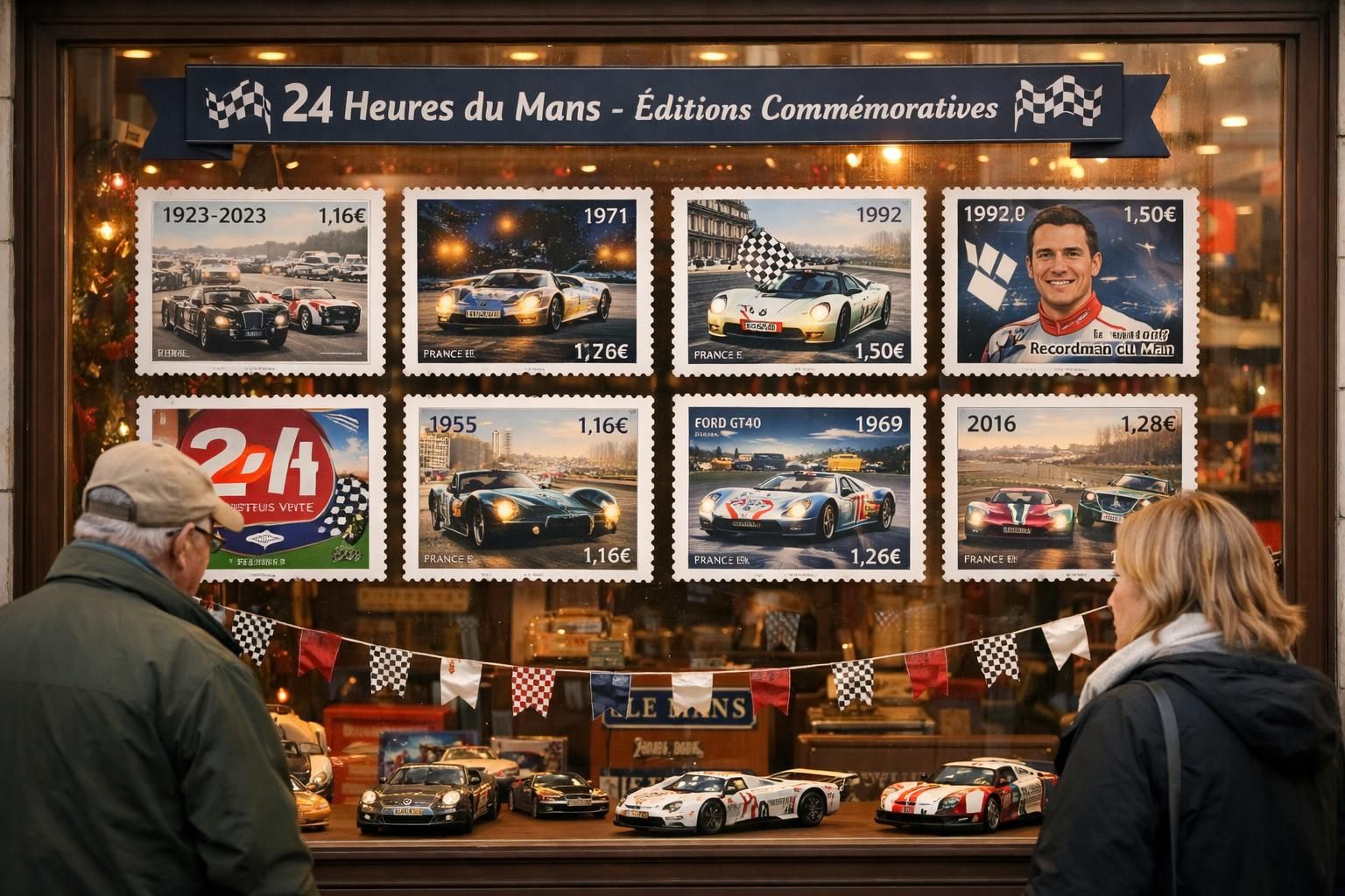 découvrez la série exclusive de huit timbres commémoratifs dévoilée par la poste pour les heures du mans 2026, célébrant cet événement emblématique de l'endurance automobile.