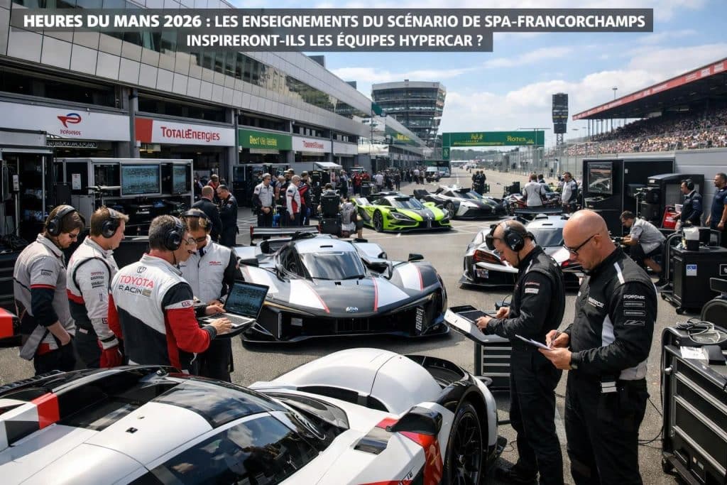découvrez comment les enseignements du scénario de spa-francorchamps pourraient influencer les stratégies des équipes hypercar pour les heures du mans 2026, alliant performance et endurance.