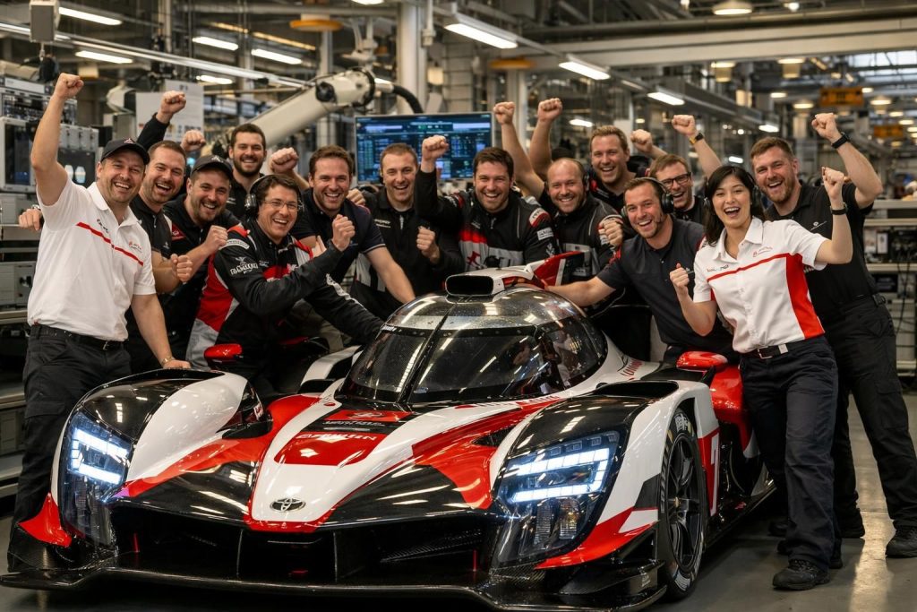 découvrez la célébration triomphale de toyota pour sa victoire aux heures du mans 2026, directement au cœur de son usine en allemagne.