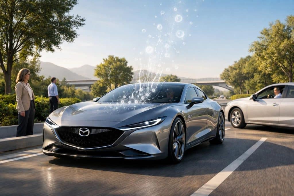 mazda innove avec des moteurs thermiques révolutionnaires capables de capter le co2 directement en circulation, transformant l'avenir de l'automobile écologique.