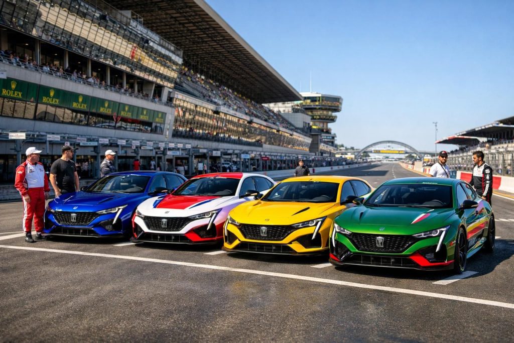 découvrez la nouvelle série exclusive de peugeot aux couleurs emblématiques des 24 heures du mans, célébrant l'histoire et la passion de la légendaire course d'endurance.