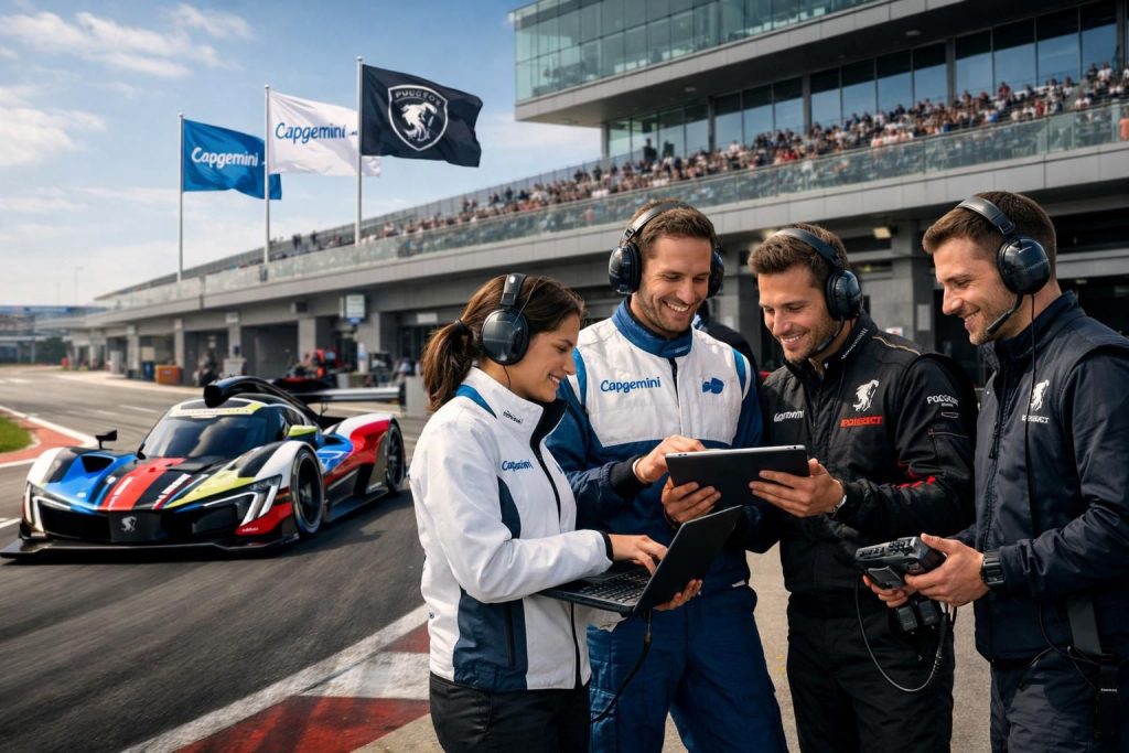 capgemini et peugeot sport renforcent leur partenariat pour innover et repousser les limites de la performance dans le sport automobile.