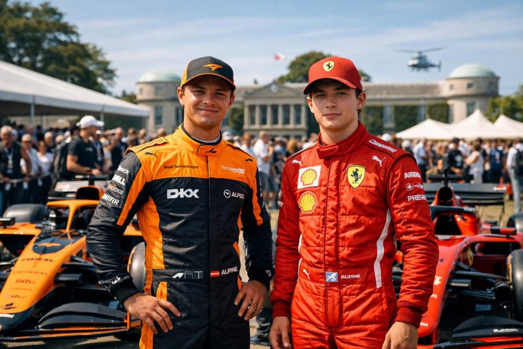 suivez en direct le festival of speed 2026 à goodwood avec lando norris, kimi antonelli, ferrari, mclaren et bien plus. vivez l'émotion et l'intensité au cœur de cet événement unique.