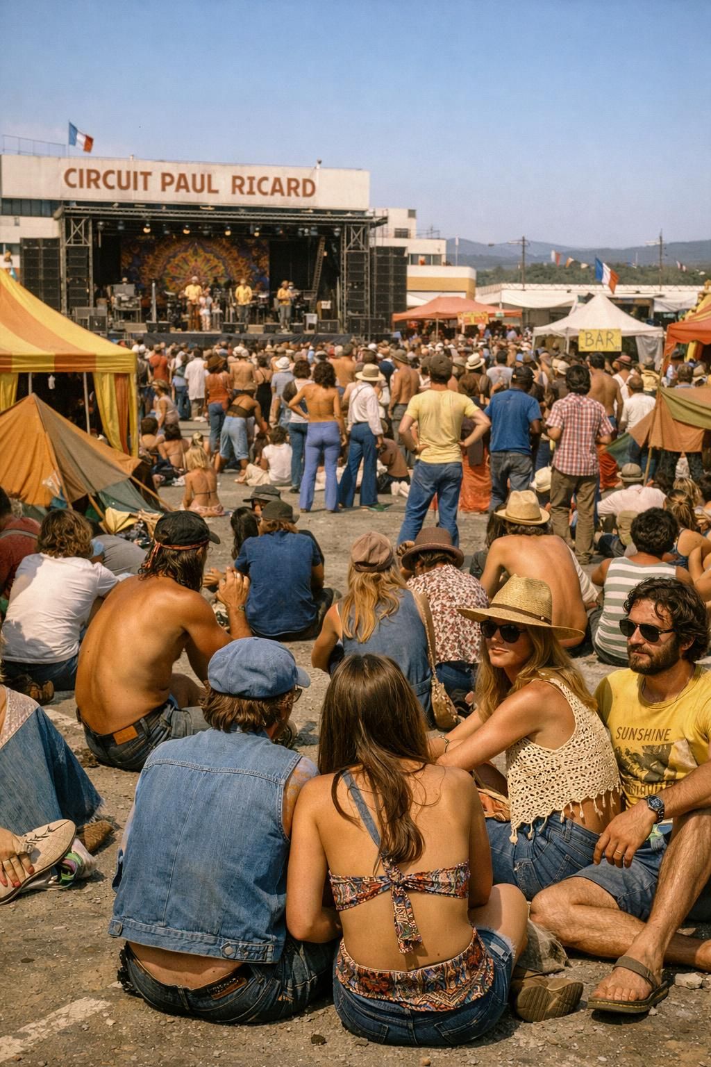 revivez l'été 1976, année mémorable où le woodstock provençal a enflammé les festivités avec musique, liberté et ambiance unique.