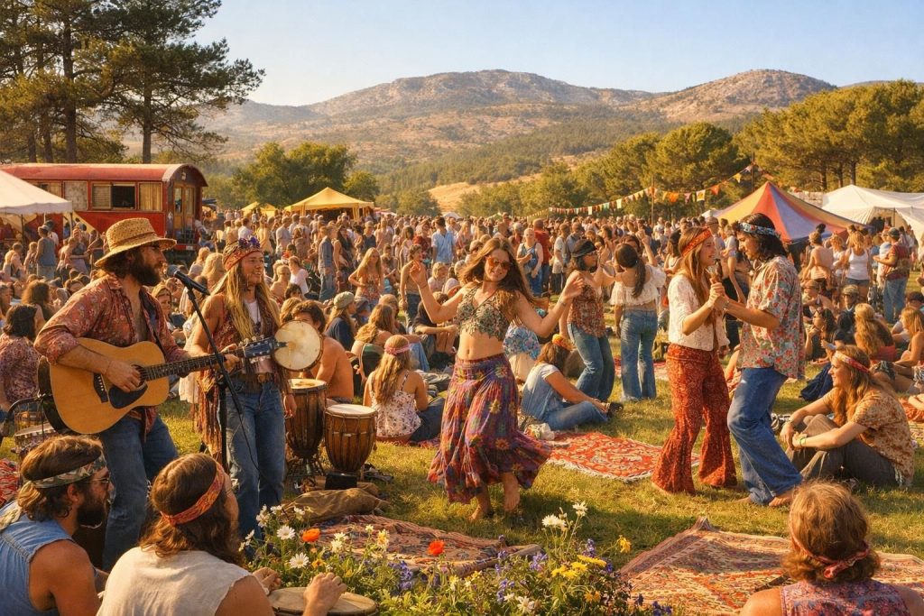 revivez l'été 1976 et le woodstock provençal qui a enflammé les festivités avec musique, énergie et souvenirs inoubliables.