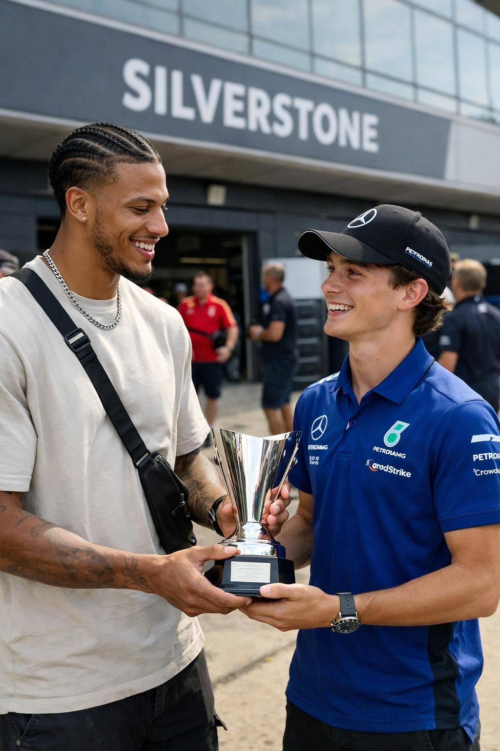 découvrez l'histoire inattendue derrière l'hommage d'okoye, gardien de l'udinese, à antonelli en formule 1. une rencontre étonnante qui lie deux univers sportifs.