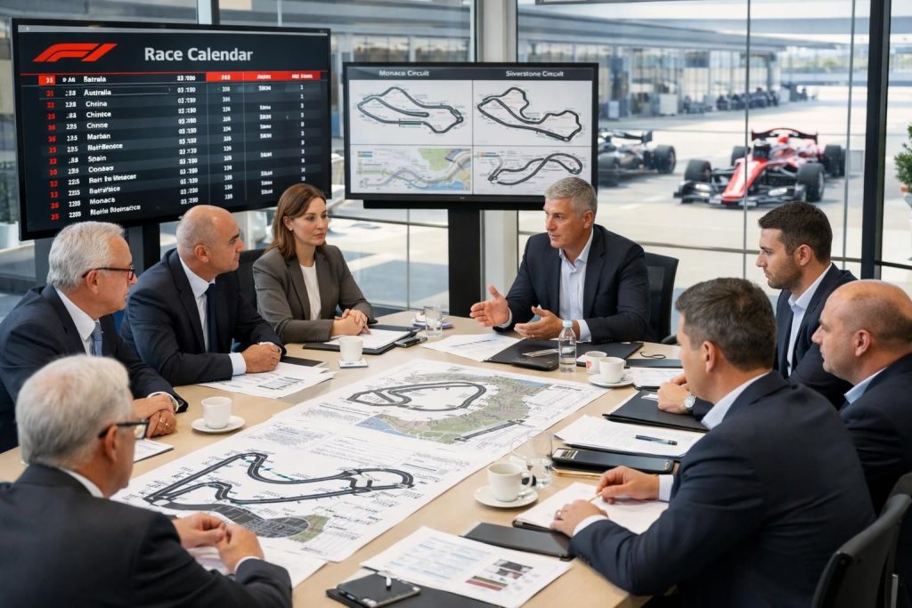 découvrez comment la formule 1 prépare une stratégie alternative pour préserver son calendrier après l'annulation du grand prix de bahreïn.