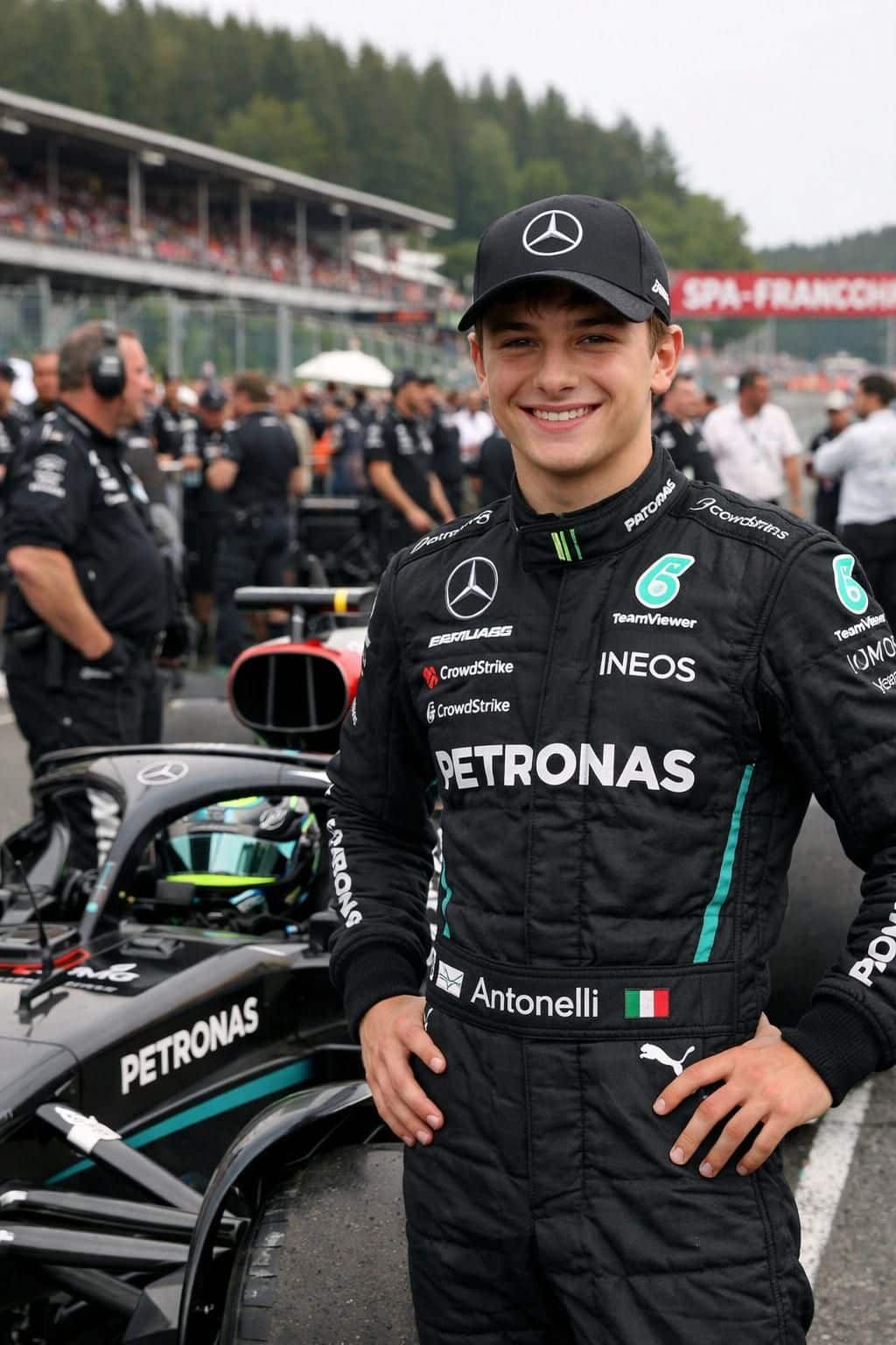 kimi antonelli décroche la pole position lors des qualifications à spa, devançant ses rivaux max verstappen et lando norris dans une séance intense de formule 1.