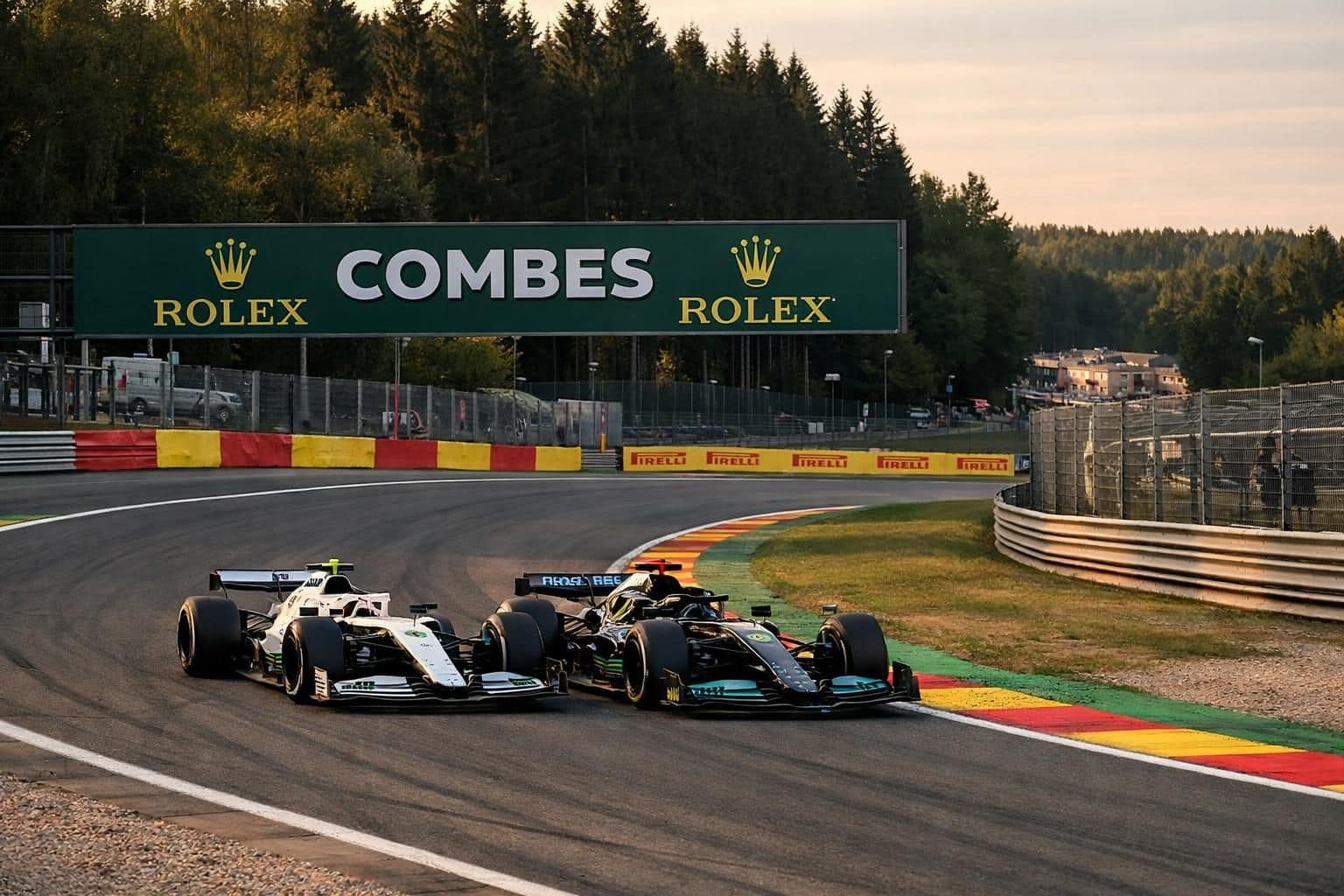 revivez en vidéo la sortie de route spectaculaire et l'abandon immédiat de george russell dès le premier tour du grand prix de spa en formule 1.