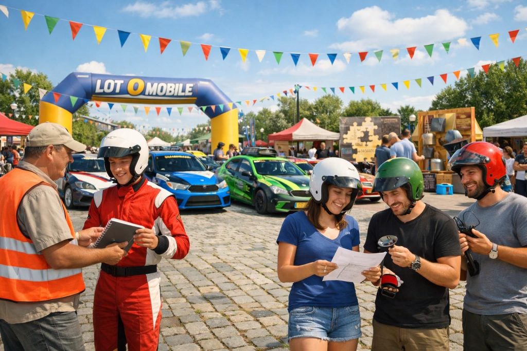 participez à l'inauguration du « lot o mobile », un rallye automobile unique alliant défis ludiques et énigmes captivantes pour une aventure inoubliable.