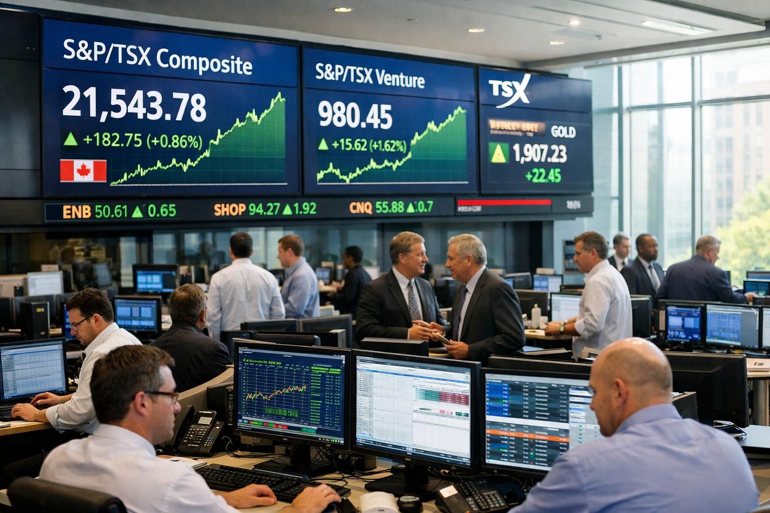 le tsx continue sa progression, visant une huitième journée consécutive de hausse grâce à une dynamique positive sur les marchés financiers.