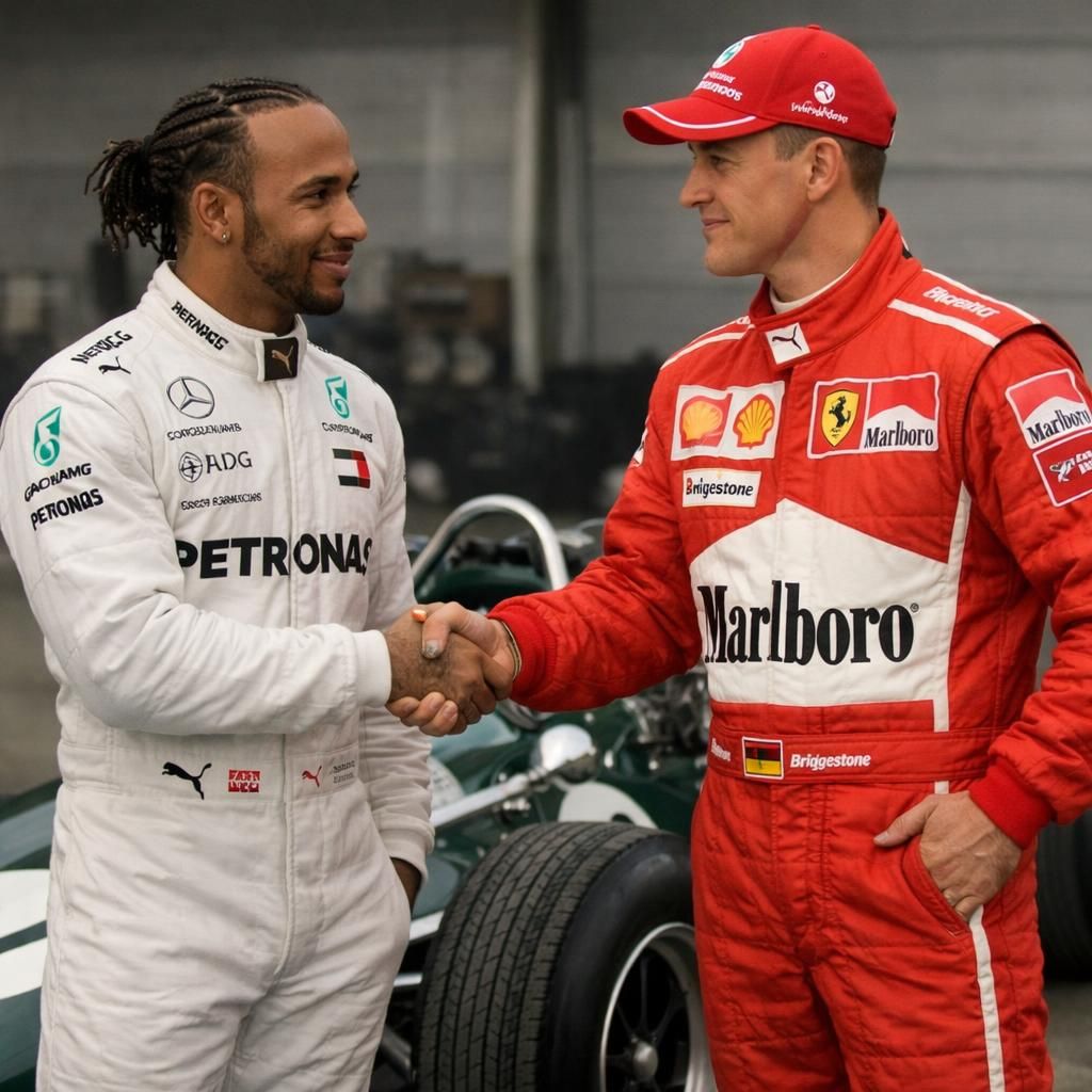 découvrez le témoignage poignant de lewis hamilton, profondément marqué par michael schumacher, son rival légendaire, qui partage une expérience inoubliable dans le monde de la formule 1.