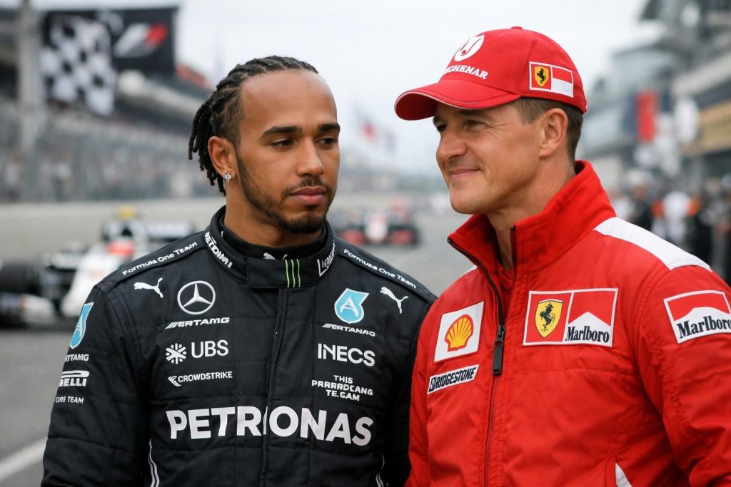 découvrez comment lewis hamilton a été profondément marqué par michael schumacher dans une interview exclusive où le champion légendaire partage une expérience inoubliable avec son rival emblématique.