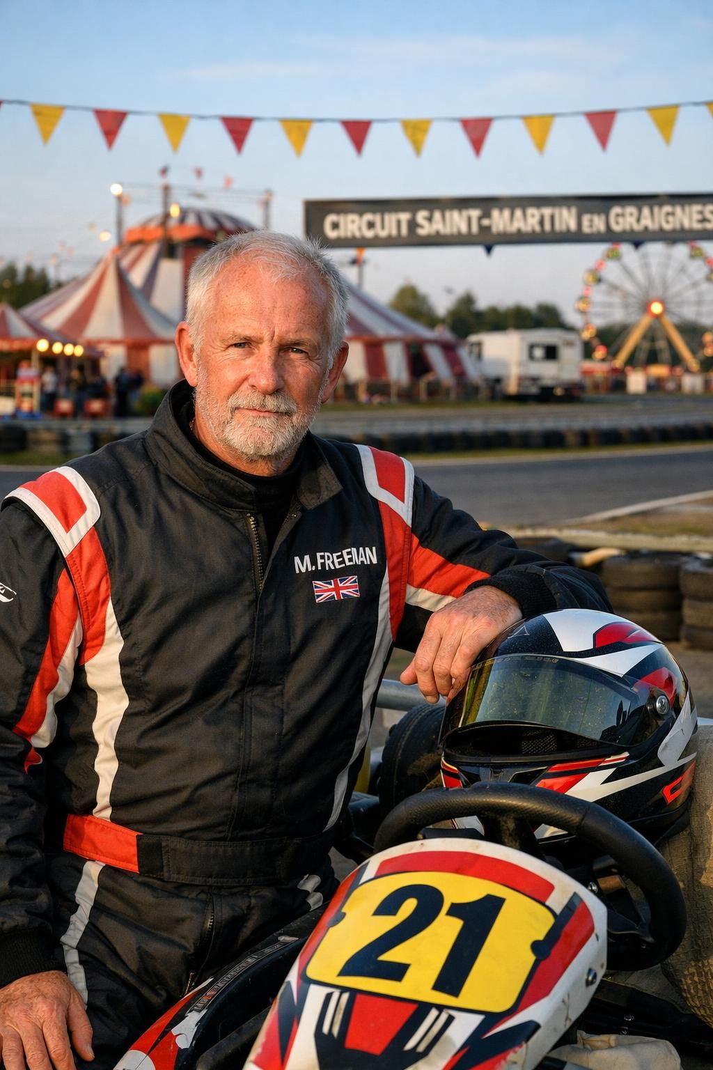 découvrez michaël freeman, l'artiste du cirque près de balleroy, qui excelle également sur les circuits de karting, alliant spectacle et passion de la vitesse.