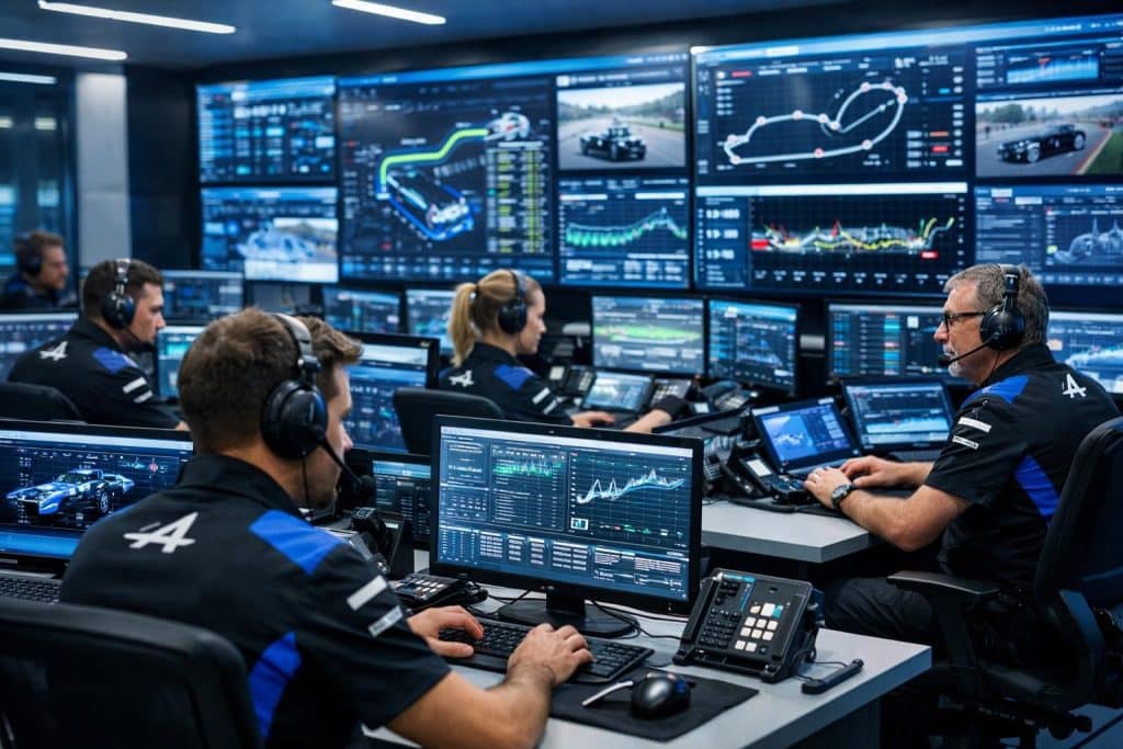 découvrez une immersion exclusive dans la « ops room » d'alpine à enstone, cœur stratégique où se joue la bataille des données en formule 1.