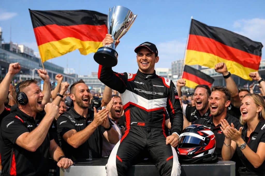 pascal wehrlein sacré champion de formule e pour la deuxième fois, marquant un exploit remarquable pour l'allemagne dans le monde de la course électrique.