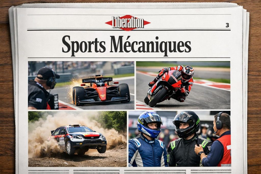 découvrez les dernières actualités des sports mécaniques sur libération, page 3, avec des articles approfondis et les résultats en direct.