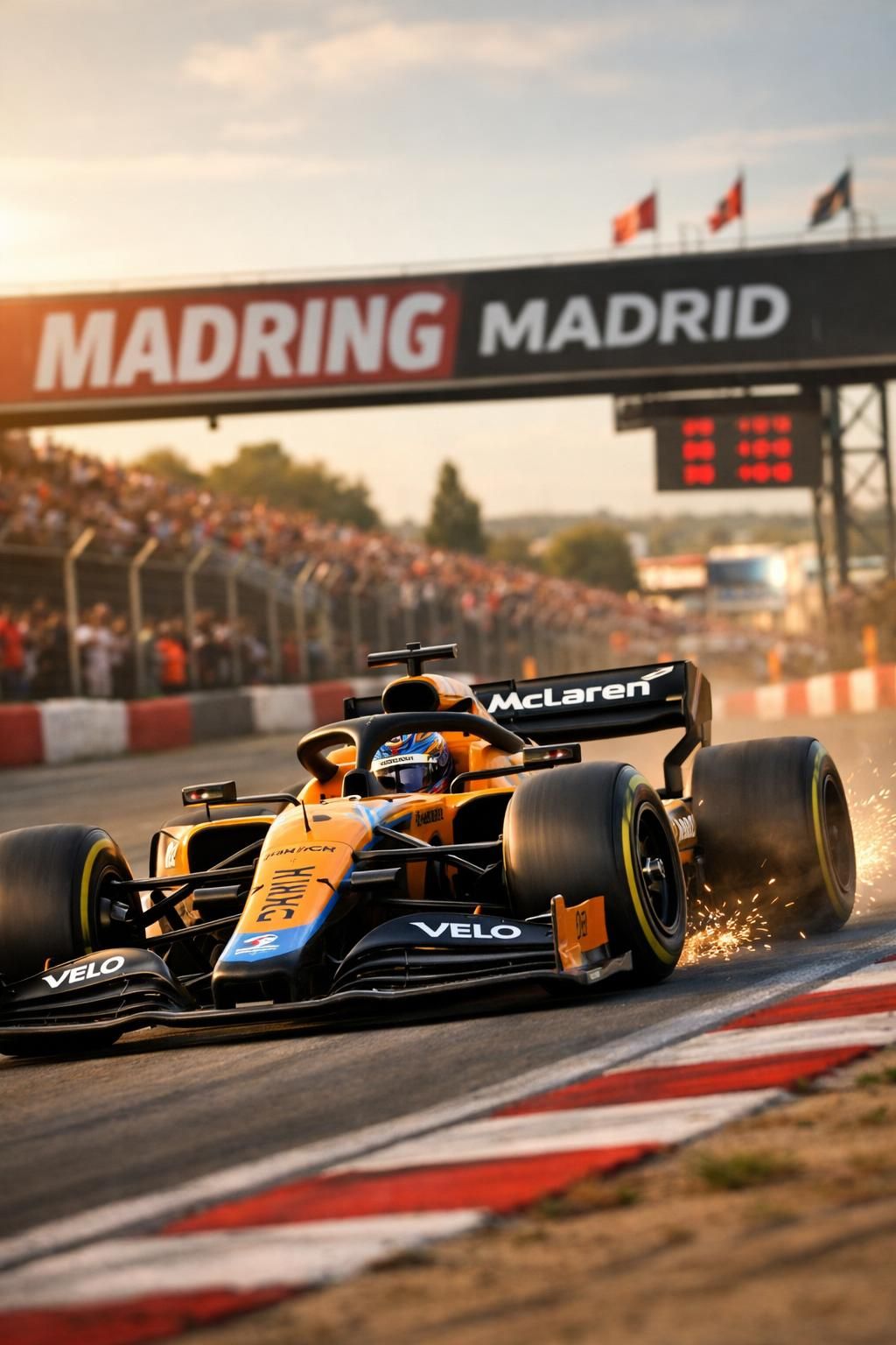 suivez en direct le grand prix d'espagne de formule 1 avec lando norris en pole position. ne manquez rien de la course et des moments clés !