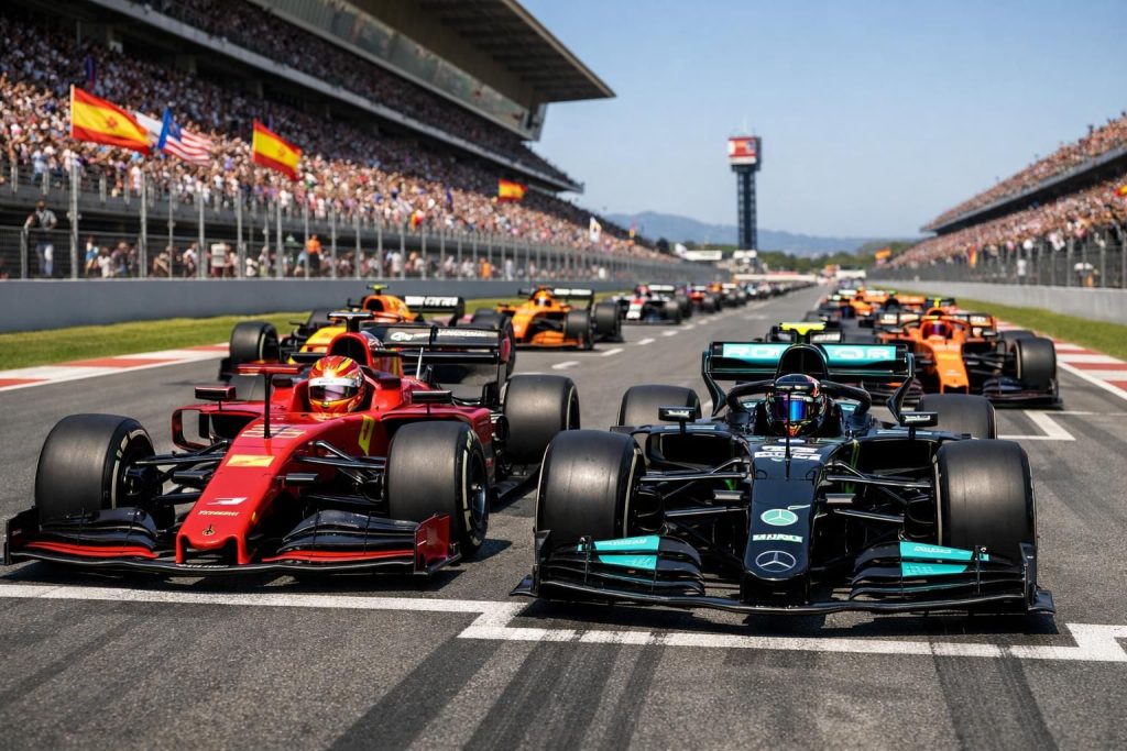 découvrez la composition officielle de la grille de départ du grand prix d'espagne de formule 1, avec tous les pilotes et leurs positions pour une course intense et passionnante.
