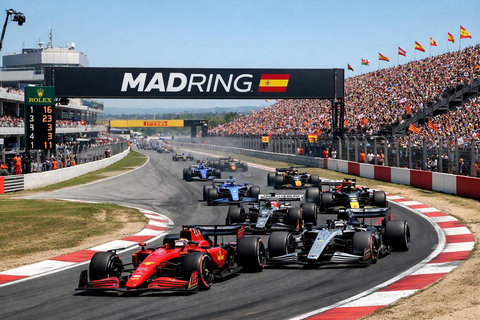 découvrez les horaires et les chaînes tv pour suivre en direct le grand prix d'espagne de formule 1 et ne rien manquer de la course emblématique.