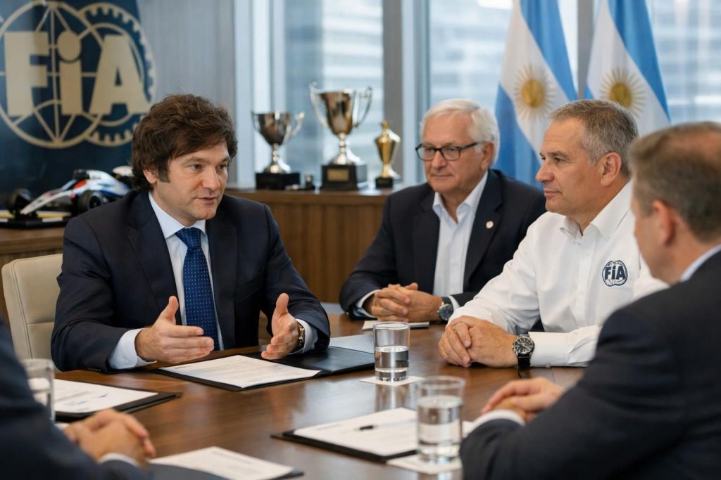 javier milei plaide auprès de la fia pour le retour des grands prix de formule 1 en argentine, visant à relancer la passion pour ce sport dans le pays.