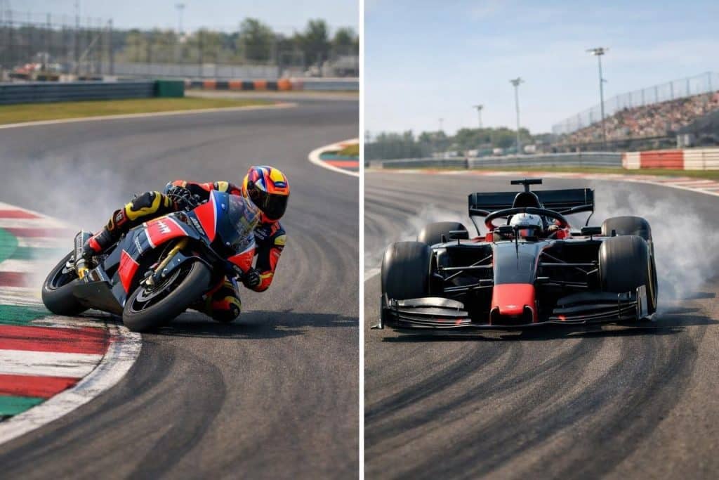 découvrez dans cette vidéo une comparaison épique entre motogp et f1 pour déterminer quelle machine est la plus rapide sur piste.