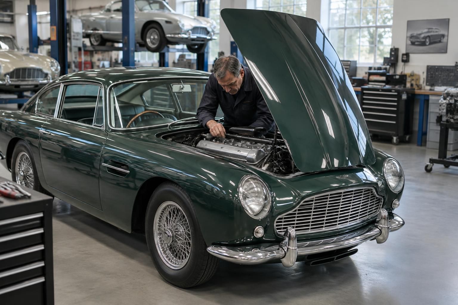 découvrez le résumé de l’épisode de vintage mecanic, saison 7, consacré à l’aston martin db4 vantage : restauration, défis mécaniques et programme tv.