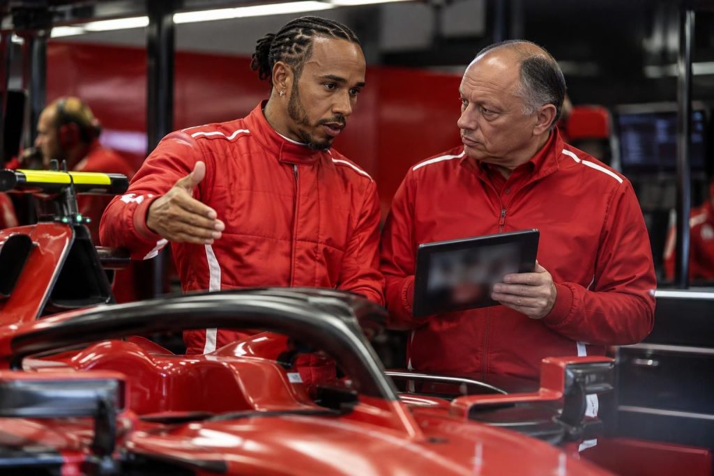 lewis hamilton réaffirme son soutien à frédéric vasseur, tout en appelant ferrari à changer de cap pour retrouver le chemin de la performance en formule 1.